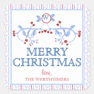 Red Blue Grand Millennial Sticker