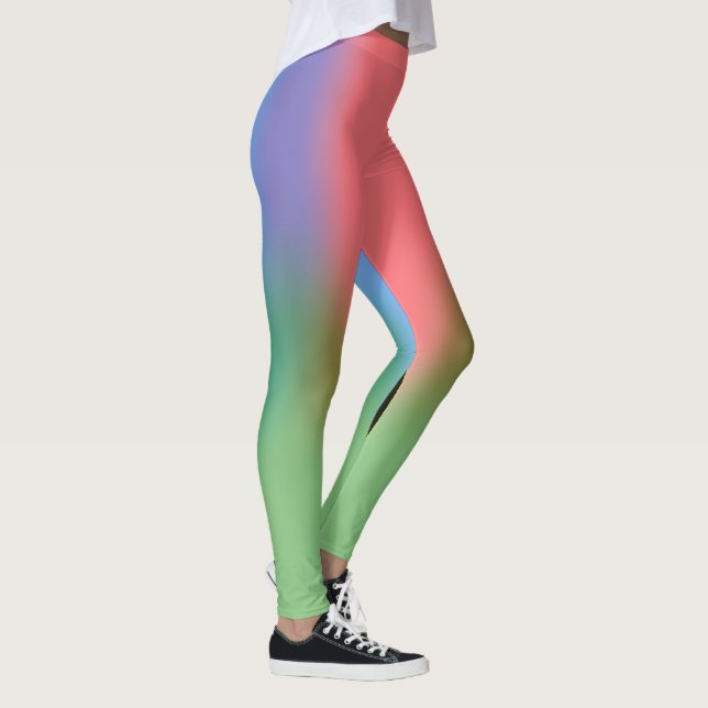 Red Blue Green Black Leggings (Right)