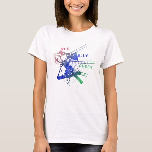 red_blue_green on videotape T-Shirt (Front)
