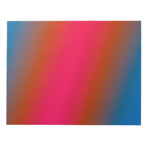 RED BLUE GREEN TEXTURE ART NOTEPAD