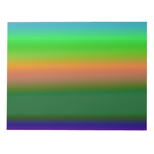 RED BLUE GREEN TEXTURE ART NOTEPAD (Front)
