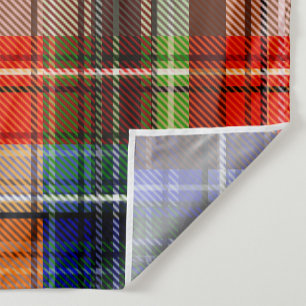 Red Blue Green Yellow Plaid Tartan Design Tapestry