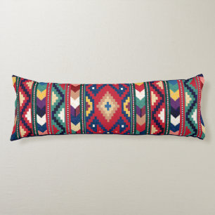 Red Blue Green Yellow White Oriental Kilim Rug Body Cushion