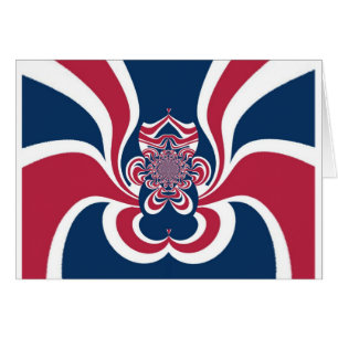 Red Blue Kaleidoscope Art Print