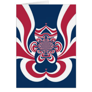 Red Blue Kaleidoscope Art Print