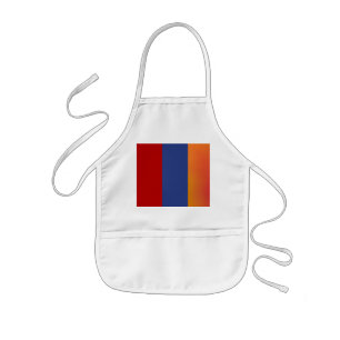 Red Blue Orange Infant's Apron