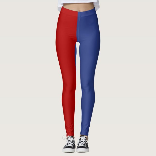 Red Blue Orange Leggings (Front)