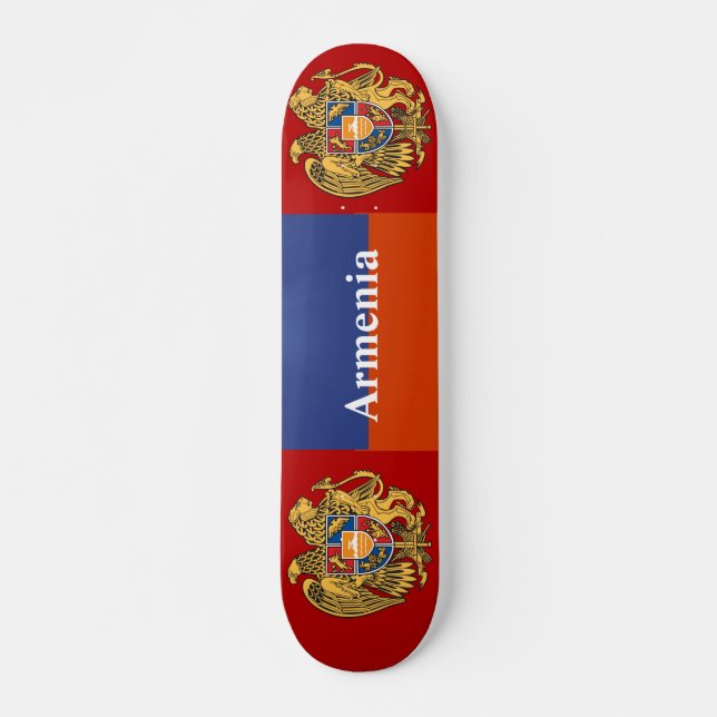 Red Blue Orange Skateboard (Front)
