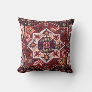 Red & Blue Persian Design Cushion