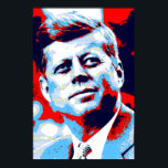Red Blue Pop Art JFK John F. Kennedy Poster<br><div class="desc">Red, Blue & White Former American President John F. Kennedy Pop Art Digital Image - American History and Politics Posters Prints</div>