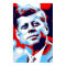 Red Blue Pop Art JFK John F. Kennedy