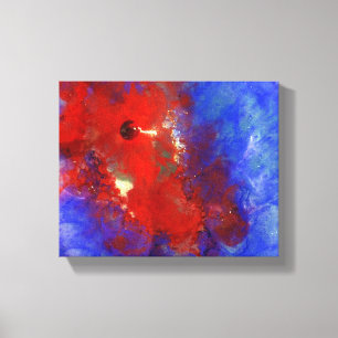 red blue purple abstract bright canvas print