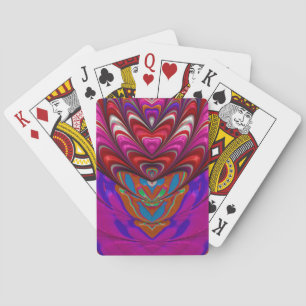 Red Blue Purple Design Playing Cards ~ Original