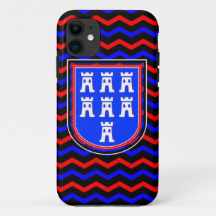 Red Blue Saxonian Sign iPhone 11 Case