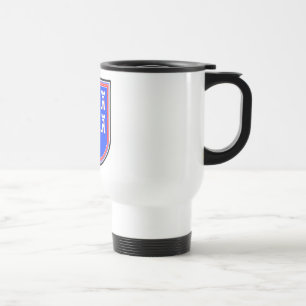 Red Blue Saxonian Sign Travel Mug