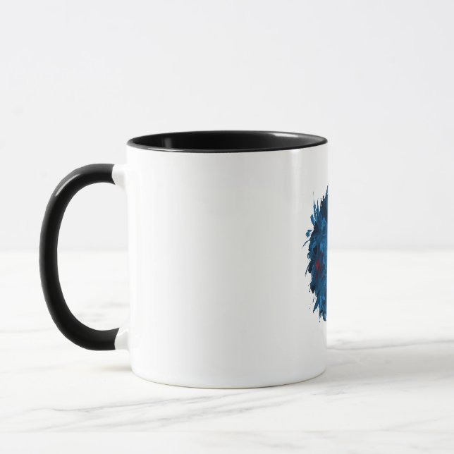 Red Blue sphere  Mug (Left)