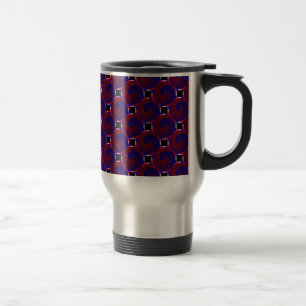 Red & Blue Spiral by Kenneth Yoncich Travel Mug