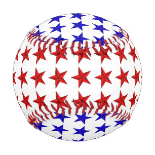 Red Blue Stars Baseball