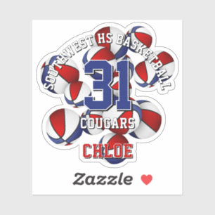 red blue team colours basketballs cluster kids nam