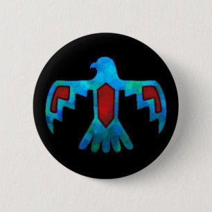 Red & Blue Thunderbird Button