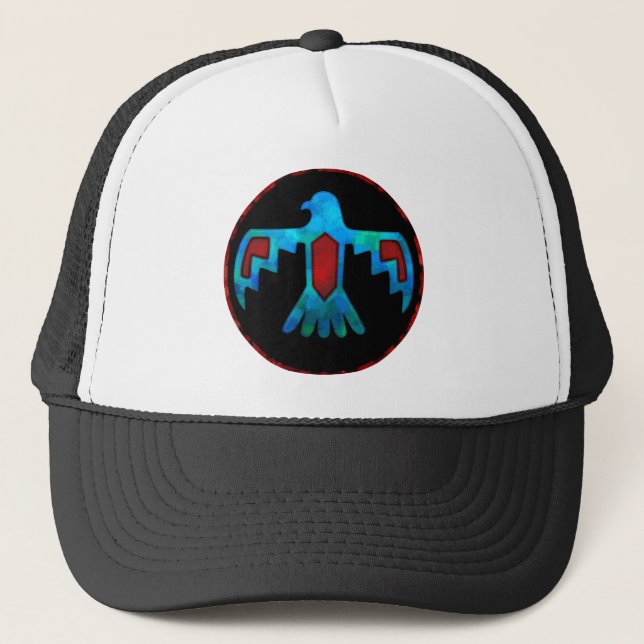 Red & Blue Thunderbird Cap (Front)
