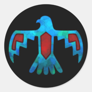 Red & Blue Thunderbird Sticker