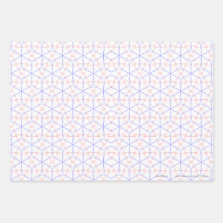 Red Blue Tulip Buds Wrapping Paper Sheet