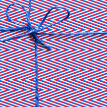 Red blue white Chevron Stripes - Trippy Abstract
