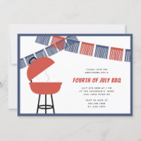 Red Blue & White Party Fringe 4th of July Barbecue