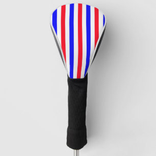 Red, Blue & White Striped Pattern – Bold Patriotic Golf Head Cover