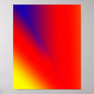 Red blue yellow abstract colourful custom add your poster