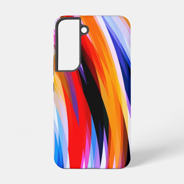 Red Blue Yellow Black Samsung Galaxy S22 Case (Back)