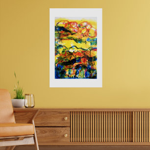 Red, blue, yellow. poster