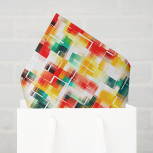 Red Blue Yellow  Tissue Paper