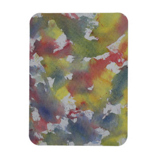 Red Blue Yellow Watercolor Magnet
