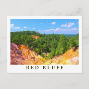 Red Bluff Landscape Overview - Mississippi scenics Postcard