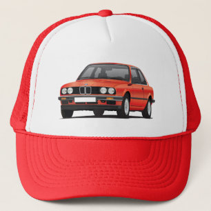 Red BMW 3 series (E30) Trucker Hat