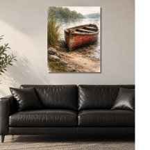 Red Boat in Marsh