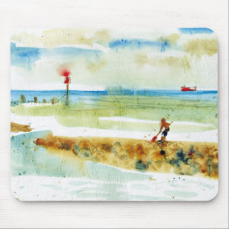 Red Boat in Mundesley, Norfolk Mouse Mat