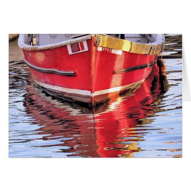 Red Boat Reflections (Front Horizontal)