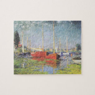 Red Boats at Argenteuil Puzzle
