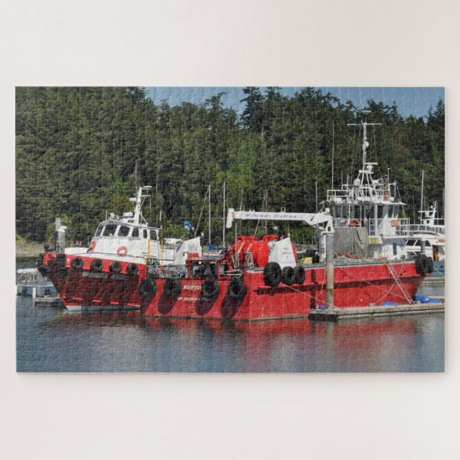 Red Boats Jigsaw Puzzle (Horizontal)