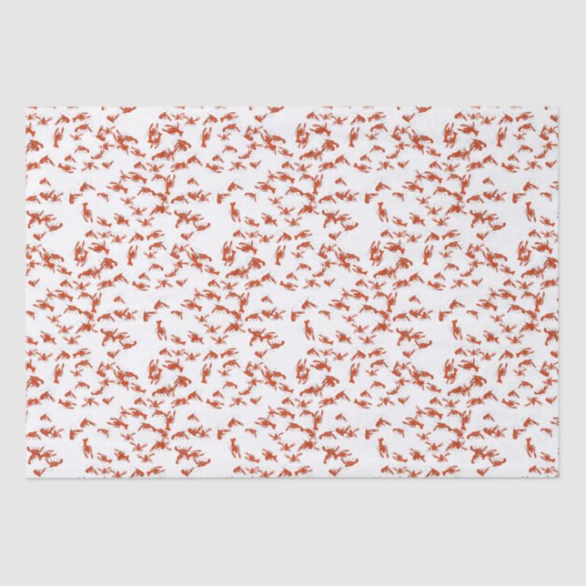 Red Boiled Crawfish Tissue Paper (Front)