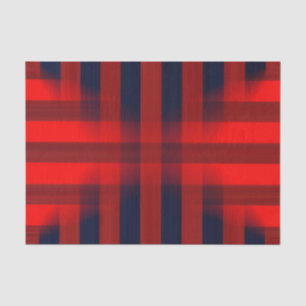 Red Bokeh Buffalo Plaid Tissue Paper