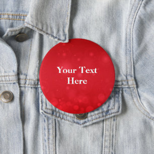 Red Bokeh Design, Template 10 Cm Round Badge