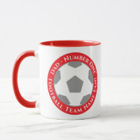 Red – Bold and Passionate Football Dad Mug