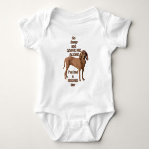 red bone coon hound baby bodysuit
