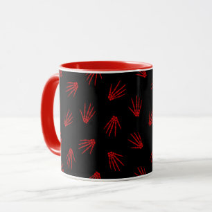 Red Bones Elegant Vintage Halloween Mug
