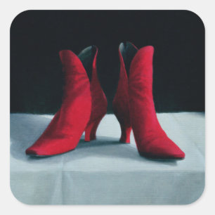 Red Boots 1995 Square Sticker