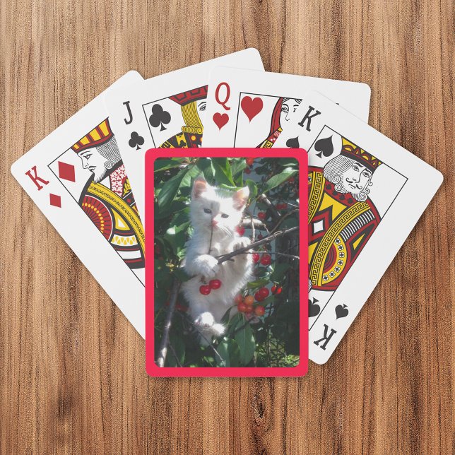 Red Border for Photo Bicycle® Playing Cards (Creator Uploaded)
